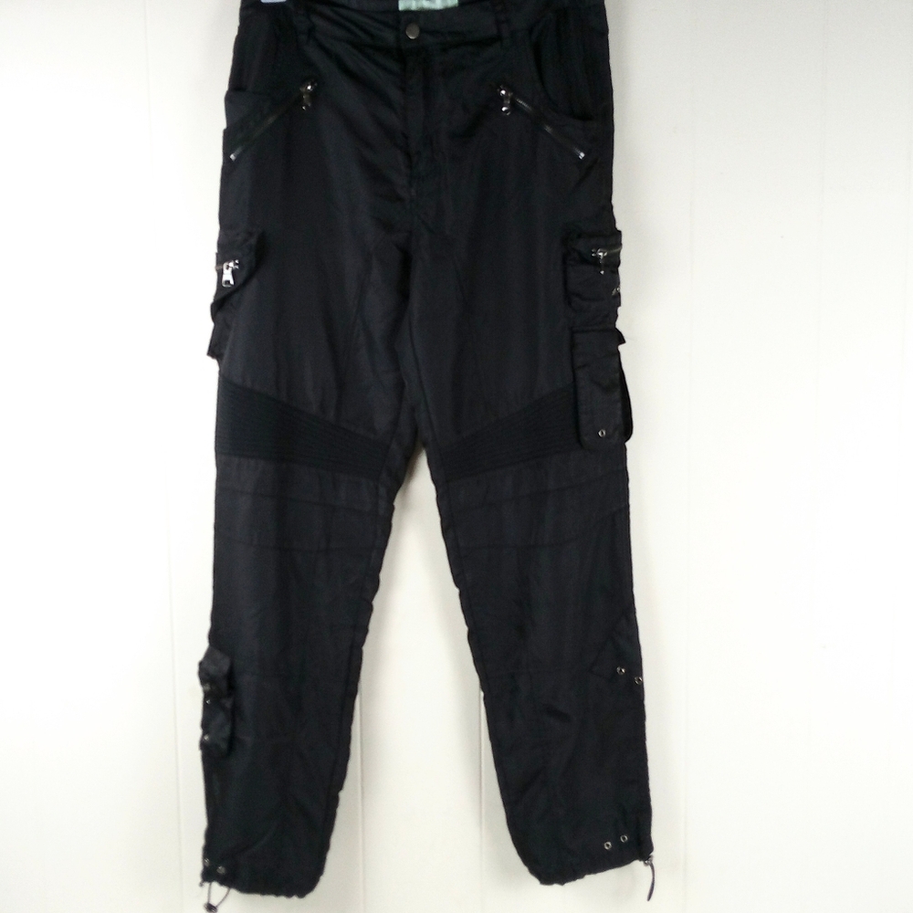Godspeed Men's Nylon Cargo Pants Size L Black Joggers Grunge Gorpcore